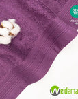 100% Cotton Washcloths Set 13” x 13” | Plum Towels | Set of 6 Ultra Soft and Highly Absorbent Washcloths Sets for Bathroom, Gym, Spa | Machine Washable Face Towel