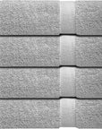 Infinitee Xclusives Luxury 100% Ring-Spun Cotton Bath Towels Set of 4 (27x54 inches) – Soft, Absorbent & Quick-Drying Towels for Bathroom, Gym, Spa & Hotel Use (Charming Grey, Bath Towels)
