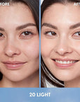 Covergirl Simply Ageless Skin Perfector Essence Foundation, 20 Light, Tinted Skin Perfector, Skincare Makeup Hybrid, Sheer Tint, Radiant Finish, Skin-Like Finish, Vegan Formula, 1.0oz