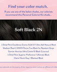 eSalon Permanent Hair Color & Hair Dye Complete Kit - Soft Black - Personal Colorist Kit for Up To 100% Gray Coverage for All Hair Types - Professional-Grade Ammonia-Free Hair Dye