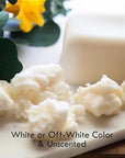 Refined Shea Butter Unscented - 100% Pure African Shea Butter for Hair & Dry Skin - Use for Soap Base, Face & Body Moisturizer, for DIY Whipped Body Butter & Lip Balm 1 LB Bar
