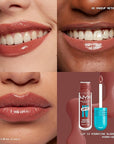NYX Professional Makeup Lip IV Hydrating Glossy Lip Stain with 12HR Hydration - Hydra Honey (Brown)