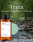 Terra Aroma Oil, Essential Oils Blend for Diffusers & Scent Machines, Upscale Wood & Amber with Citrus Accents, Aromatherapy, Cold Air Diffuser Compatible, 300 mL