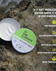 Raw Elements Face and Body Mineral Sunscreen SPF 30 Tin, Organic Sunblock Daily Protection, Non Toxic Reef Safe, Water Resistant, Cruelty Free, Plastic Free, 3 oz (Pack of 1)