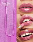 Revlon Super Lustrous Lip Gloss, Non-Sticky, Hydrating, High Shine Finish, 230 Sugar Violet, 0.13 oz