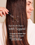 Natural Hair Growth Oil for Women infused with 10 Premium Botanic Oils plus Organic Rosemary Oil for Hair Growth | Salon-Grade Volumizing & Nourishment | Non-GMO Verified | 30-Day Supply