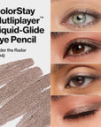 REVLON ColorStay Multiplayer Liquid-Glide Eye Pencil, Multi-Use Makeup With Blending Brush, Blends Then Sets, Creamy Texture, Waterproof, Smudge-proof, Longwearing, 404 Under the Radar, 0.03 Oz