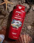 Old Spice Cleansing Body Wash for Men, 3X Defense, 24/7 Shower Fresh with Lasting Scent, 2-in-1 Body & Face Wash, Sharkhammer Scent, 24 oz (Pack of 4)