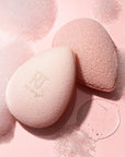 Real Techniques Miracle Cleansing Sponge, Skincare Facial Cleansing Tool with Probiotics, Exfoliate & Deep Cleans Pores, Dual Sided, Gentle on Skin, Cruelty Free, 1 Count
