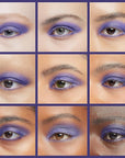 ISMINE Single Eyeshadow Powder Palette, Matte Purple, High Pigment, Longwear Single Eye Makeup for Day & Night
