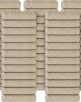 Tens Towels Pack of 60 Washcloths, 12 x 12 Inches, Lighter Weight, Quick to Dry, Super Soft & Absorbent, Gentle Face Towels, Hotel Quality, Perfect for Bathroom, Gym, Spa (Beige, 60 Pack)