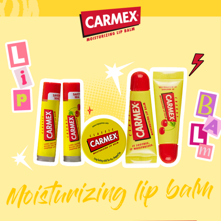 Carmex Moisturizing Cherry Stick Lip Balm 3pcs
