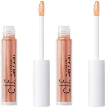 e.l.f., Lip Lacquer, Moisturizing, Shiny, Non-Sticky, Long Lasting, Provides Maximum Color, Glides On, Fantasy, 0.08 Fl Oz (Pack of 2)