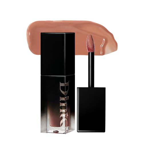 DINTO Blur-Glowy Lip Tint - Glossy Finish, Hydrating, Long Lasting, Lightweight Texture, Non-Sticky, Vegan & Cruelty-Free, K beauty (213 Libertas, 0.11 fl.oz) (30 colors)