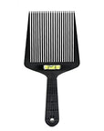 Barber Flat Top Comb with level Bang Liquid Oil Hair Cutting Angle Adjustment Large Teeth Comb Styling Tool (black)