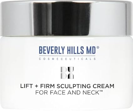 Beverly Hills MD Lift & Firm Sculpting Cream- Tighten & Tone Skin, Anti-Aging Lotion for Smooth, Moisturized Complexion- Lift and Smooth Face, Neck, Décolleté w/Silk Peptides, + Aloe Vera, Vitamin E