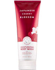 Bath and Body Works - Japanese Cherry Blossom - Moisturizing Body Wash, Fine Fragrance Mist and Ultra Shea Body Cream - 3 pc - Gift Set (2020))