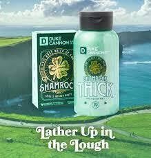 Duke Cannon Big Arse Brick of Soap – Shamrock, 10 oz – Triple-Milled, Long-Lasting Bar Soap with Wicked Minty Scent, Limited Edition (Pack of 3)