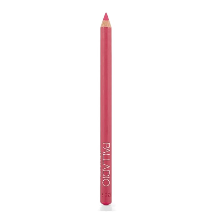 Palladio Lip Liner Pencil, Wooden, Firm yet Smooth, Contour and Line with Ease, Perfectly Outlined Lips, Comfortable, Hydrating, Moisturizing, Rich Pigmented Color, Long Lasting, Tickle Me Pink