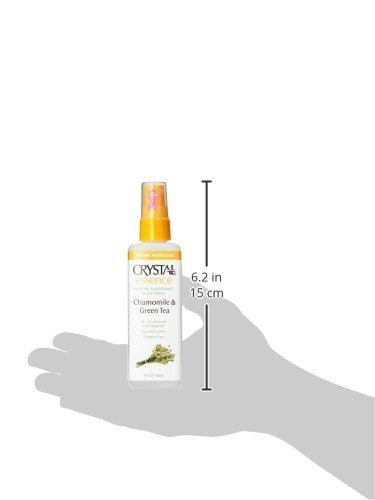 Crystal Essence Mineral Deodorant Spray, Chamomile & Green Tea 4 oz (Pack of 12)