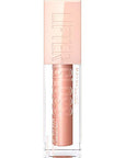 Maybelline Lifter Gloss, Hydrating Lip Gloss with Hyaluronic Acid, High Shine for Plumper Looking Lips, Stone, Rosey Neutral, 0.18 Ounce