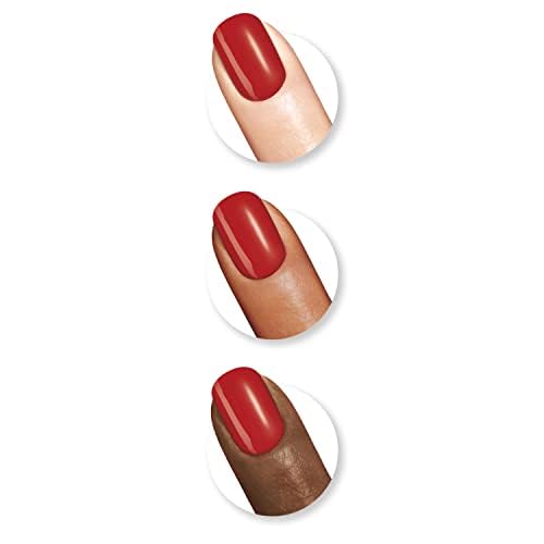 Sally Hansen Miracle Gel, Rhapsody Red, Long Lasting, Gel-Like Formula, No UV Lamp Needed, Opaque, Shiny Red Nail Polish
