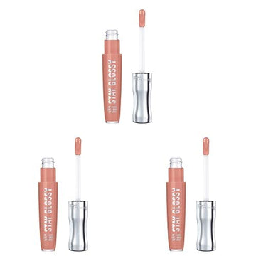Rimmel Stay Glossy 6HR Lip Gloss, Sunday Brunch, 0.18 Fl Ounce (Pack of 3)