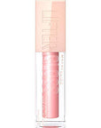 Maybelline Lifter Gloss, Hydrating Lip Gloss with Hyaluronic Acid, High Shine for Plumper Looking Lips, Reef, Peachy Neutral, 0.18 Ounce