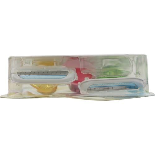 Gillette Venus Tropical Disposable Razors for Women, 3+1 Count, Designed for a Smooth Shave, Tropical Fragrance Scented Handles (Pack of 2)