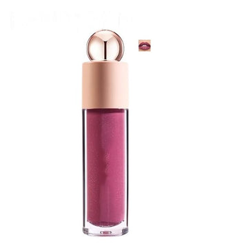 Shimmer Gloss Lipstick, Slicks Lip Gloss Diamond Shiny Pink Dark Red Purple Glitter Sparkly Glossy Shimmer Waterproof Girls Lip Glaze for Women, Long lasting High Pigmented Lips Makeup(#05)