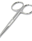 Rounded Stainless Steel Facial Hair Scissors – Safety Scissors for Nose Hair, Eyebrows, Eyelashes, Mustache, Beard, and Baby Nails