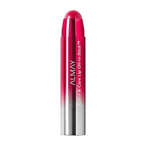 Almay Color & Care Lip Oil In Stick, Raspberry Rush 130, 0.09 Oz (Pack of 2)