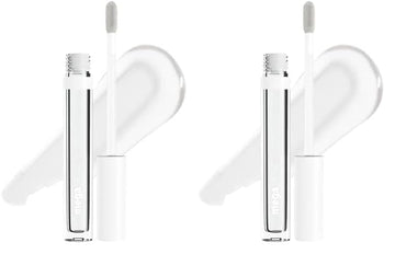wet n wild Mega Slicks Lip Gloss | Long Lasting | Hyaluronic Acid | High Shine | Crystal Clear (Pack of 2)