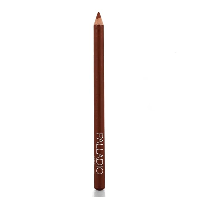 Palladio Lip Liner Pencil, Wooden, Firm yet Smooth, Contour and Line with Ease, Perfectly Outlined Lips, Comfortable, Hydrating, Moisturizing, Rich Pigmented Color, Long Lasting, Spice