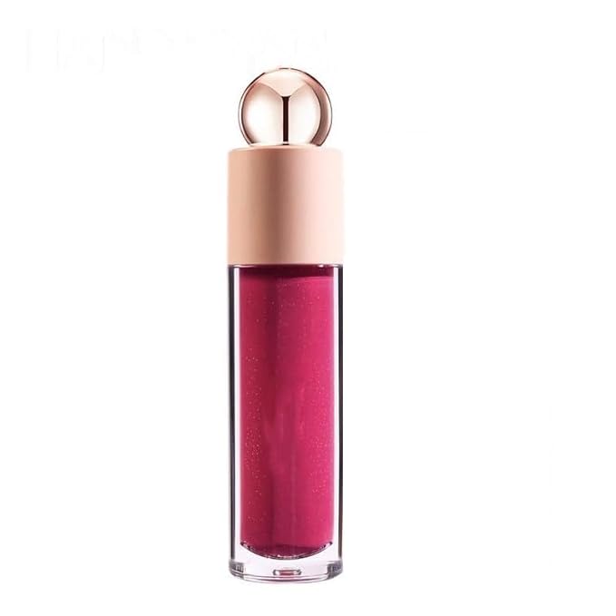 Shimmer Gloss Lipstick, Slicks Lip Gloss Diamond Shiny Pink Dark Red Purple Glitter Sparkly Glossy Shimmer Waterproof Girls Lip Glaze for Women, Long lasting High Pigmented Lips Makeup(#04)