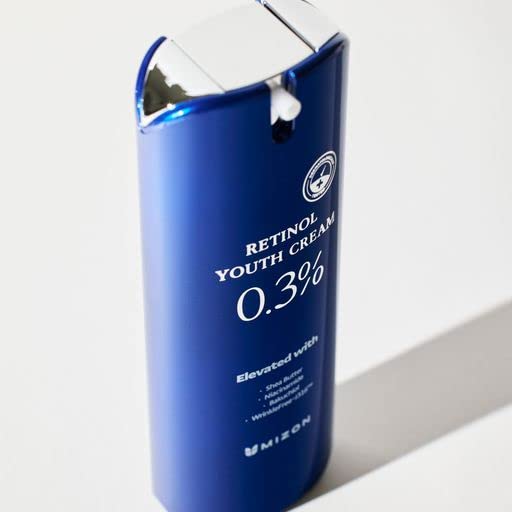 MIZON Retinol Youth 0.3% Retinol Cream with Shea Butter, Peptides, Niacinamide, Bakuchiol Korean Skincare for Fine Line Care (0.92 oz)