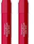 Neutrogena MoistureSmooth Color Stick for Lips, Moisturizing and Conditioning Lipstick with a Balm-Like Formula, Nourishing Shea Butter and Fruit Extracts, 150 Cherry Pink, .011 oz (Pack of 2)