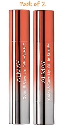 Almay Color & Care Lip Oil In Stick, Sweet Escape 150, 0.09 Oz (Pack of 2)