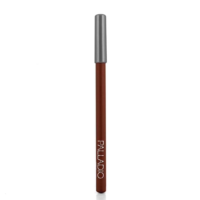 Palladio Lip Liner Pencil, Wooden, Firm yet Smooth, Contour and Line with Ease, Perfectly Outlined Lips, Comfortable, Hydrating, Moisturizing, Rich Pigmented Color, Long Lasting, Spice