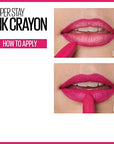Maybelline Super Stay Ink Crayon Lipstick Makeup, Precision Tip Matte Lip Crayon with Built-in Sharpener, Longwear Up To 8Hrs, Trust Your Gut, Mauve Nude Pink, 1 Count