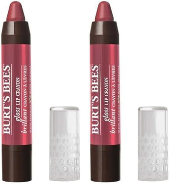 Burt's Bees 100% Natural Moisturizing Gloss Lip Crayon, Tahitian Sunset - 1 Crayon (Pack of 2)