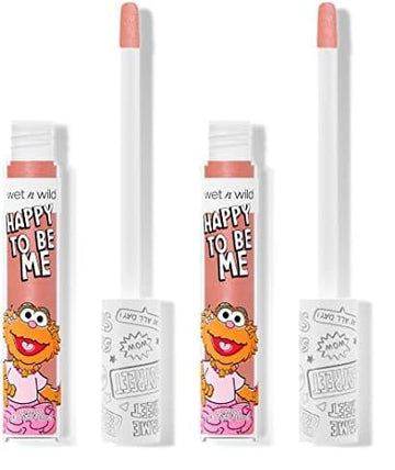 wet n wild x Sesame Street, Happy To Be Me Lip Gloss Fun-Sized (Pack of 2)