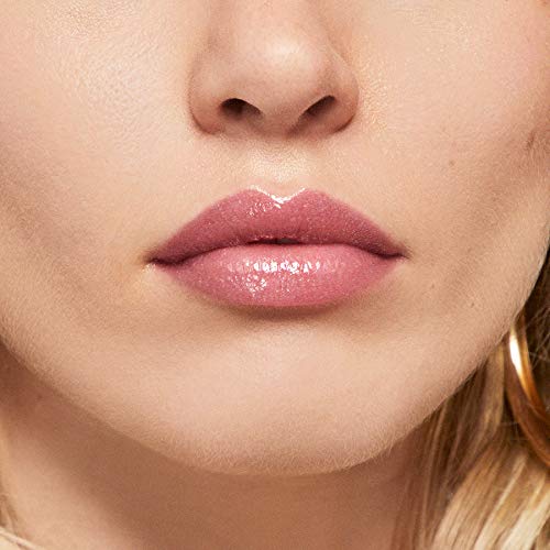 Rimmel Stay Glossy Lip Gloss - Non-Sticky and Lightweight Formula for Lip Color and Shine - 160 Stay My Rose, .18oz