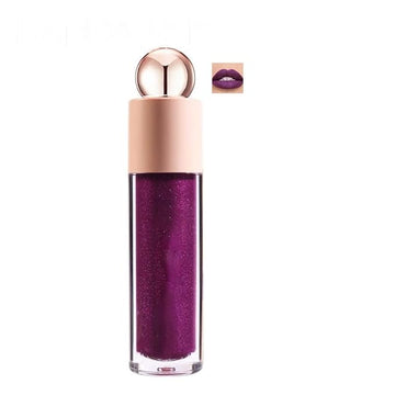 Shimmer Lip Gloss,Shine Liquid Lipstick Glossy Shimmer Finish, Glitter Sparkly Smooth Primer Lip Tint,Moisturizing Matte Lip Glaze Fine Glitter Waterproof Non-Stick Cup for Girls Women(#06)