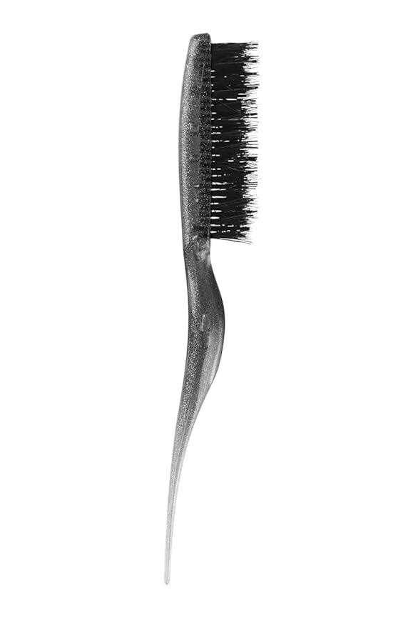 Cricket Amped Up Teasing Hair Brush - Adds Major Volume and Shine, Heat Resistant, Ideal for Slick Back, Updos, and Detangling All Hair Types, Ergonomic Handle and Sectioning Tip, 4 Pack Sparkle