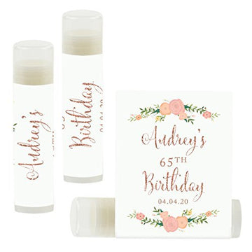 Andaz Press Personalized Milestone Birthday Party Florals,