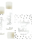 Andaz Press Personalized Milestone Birthday Party Silver