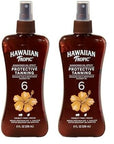 Hawaiian Tropic Dark Tanning Oil, Spray Pump, SPF 6 8 Oz (Packaging May Vary) (Pack of 2)