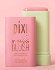 Pixi On-the-Glow Blush - Fleur, Hydrating Tinted Moisture Blush Stick with Ginseng, Aloe Vera & Fruit Extracts, For Cheeks & Lips, 19g / 0.6oz, Paraben-Free