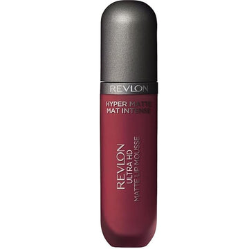 Revlon Liquid Lipstick, Face Makeup, Ultra HD Matte Lip Mousse, Longwear Rich Lip Colors in Red / Coral, 815 Red Hot, 0.02 Oz